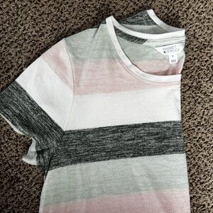 Market & Spruce Pastel Striped Tee size XL